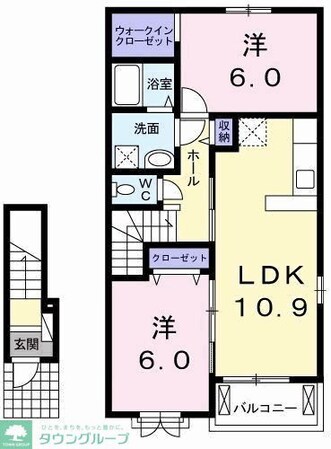 ヒルサイドの物件間取画像